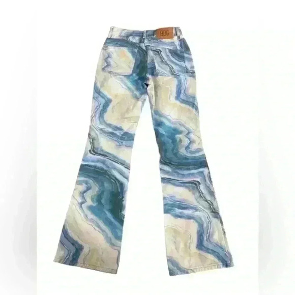 Urban Outfitters BDG '90s‎ Mid Rise Bootcut Jean in Blue Multi Size 24 Flare - Picture 14 of 15